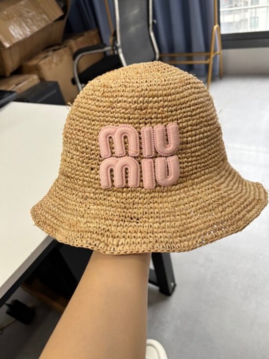 ?MIU MIU? summer straw hat